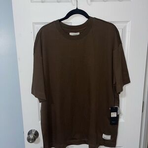 Reserved Dark Brown Short Sleeve Tee